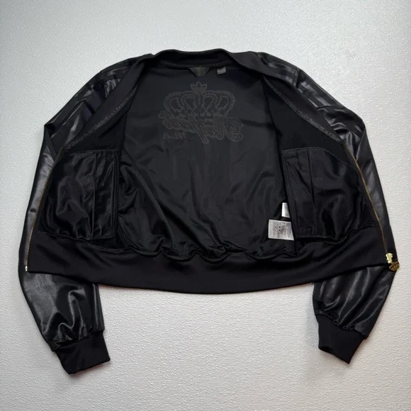 Adidas Respect M.E. by Missy Elliott Faux Leather Track Jacket
